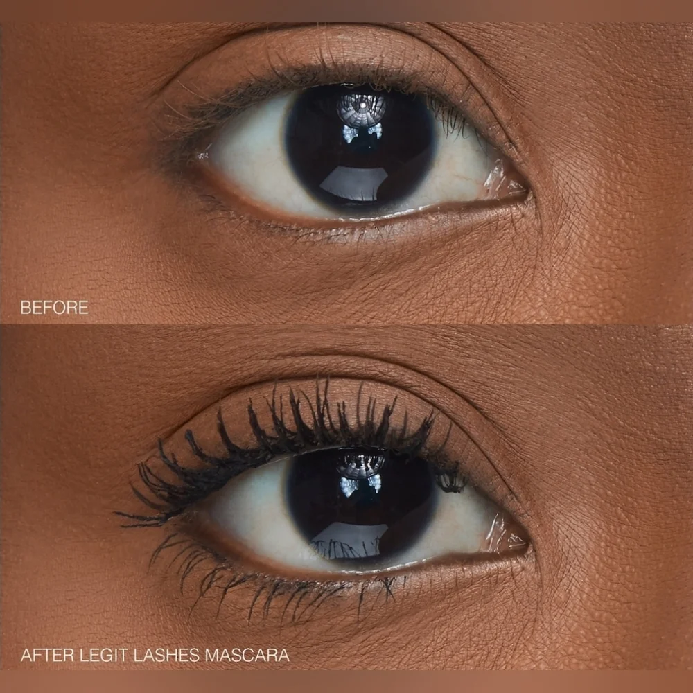 HUDA Legit Lashes Volumizing Mascara-Double Ended Extreme Black NEW